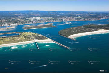 Wave Break Island Gold Coast Broadwater QLD Aerial Photography