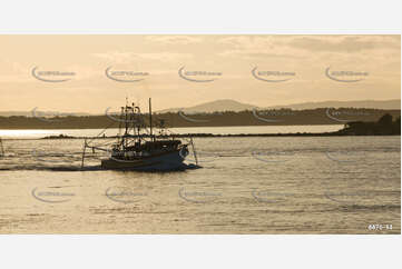 Prawn Trawler on the Clarence River NSW Aerial Photography