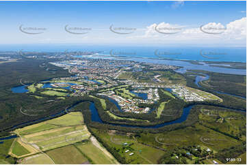 Aerial Photo Pelican Waters QLD Aerial Photography