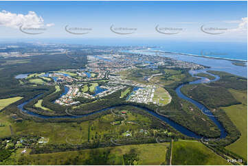 Aerial Photo Pelican Waters QLD Aerial Photography