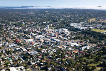 Aerial Photo Ipswich CBD QLD Aerial Photography