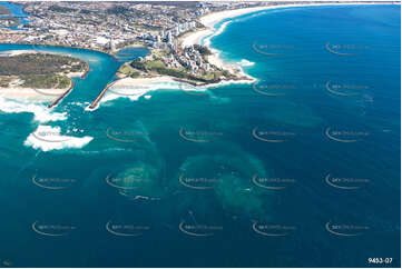 Multiple Whirlpools at Point Danger NSW Aerial Photography