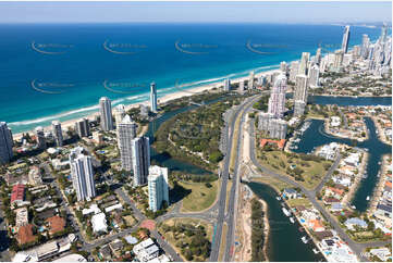 Aerial Photo Main Beach QLD Aerial Photography