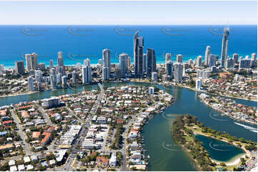 Aerial Photo Chevron Island QLD Aerial Photography