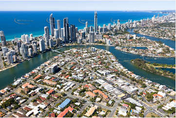 Aerial Photo Chevron Island QLD Aerial Photography