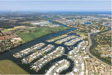 Aerial Photo Riverlinks Helensvale QLD Aerial Photography