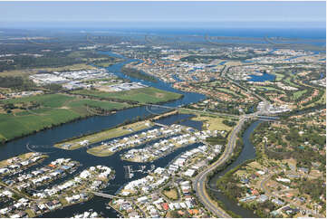 Aerial Photo Riverlinks Helensvale QLD Aerial Photography