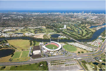 Aerial Photo Metricon Stadium Carrara QLD Aerial Photography