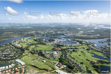 Aerial Photo Sanctuary Cove Hope Island QLD Aerial Photography