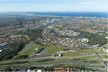 Aerial Photo Varsity Lakes QLD Aerial Photography