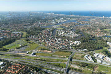 Aerial Photo Varsity Lakes QLD Aerial Photography