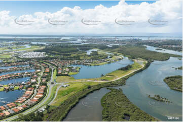 Aerial Photo Oyster Cove Helensvale QLD Aerial Photography