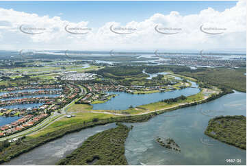 Aerial Photo Oyster Cove Helensvale QLD Aerial Photography