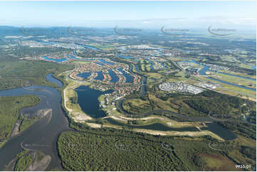 Aerial Photo Oyster Cove Helensvale QLD Aerial Photography