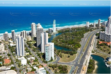 Aerial Photo Main Beach QLD Aerial Photography