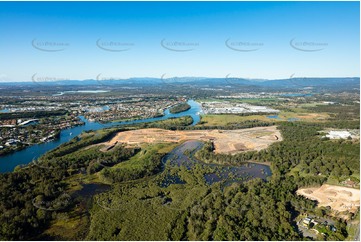 Aerial Photo of Foreshore Coomera QLD Aerial Photography