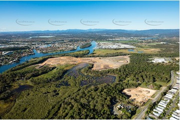 Aerial Photo of Foreshore Coomera QLD Aerial Photography