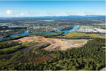 Aerial Photo of Foreshore Coomera QLD Aerial Photography