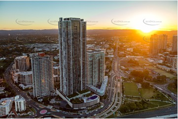 Sunset Aerial Photo Southport QLD Aerial Photography