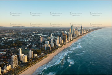 Sunrise Aerial Photo Broadbeach QLD Aerial Photography