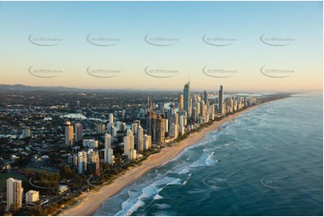 Sunrise Aerial Photo Surfers Paradise QLD Aerial Photography