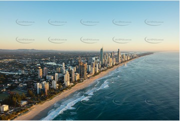 Sunrise Aerial Photo Surfers Paradise QLD Aerial Photography