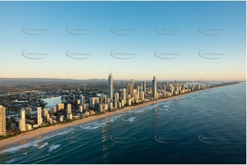 Sunrise Aerial Photo Surfers Paradise QLD Aerial Photography