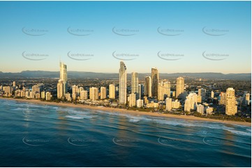 Sunrise Aerial Photo Surfers Paradise QLD Aerial Photography