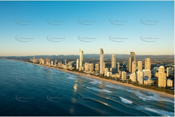 Sunrise Aerial Photo Surfers Paradise QLD Aerial Photography