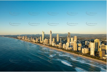 Sunrise Aerial Photo Surfers Paradise QLD Aerial Photography