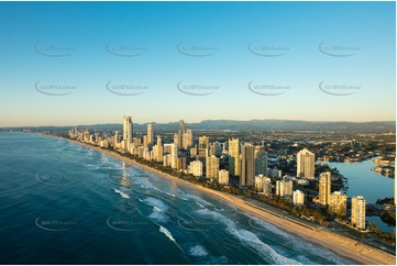 Sunrise Aerial Photo Surfers Paradise QLD Aerial Photography