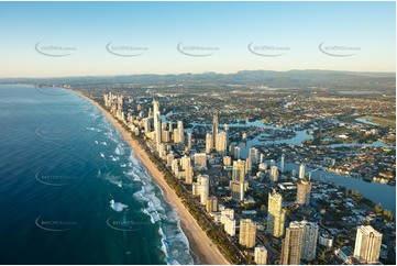 Sunrise Aerial Photo Surfers Paradise QLD Aerial Photography