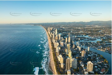 Sunrise Aerial Photo Surfers Paradise QLD Aerial Photography