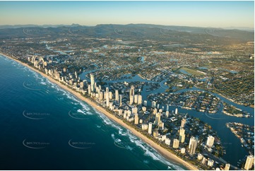 Sunrise Aerial Photo Surfers Paradise QLD Aerial Photography