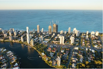 Sunset Aerial Photo Surfers Paradise QLD Aerial Photography