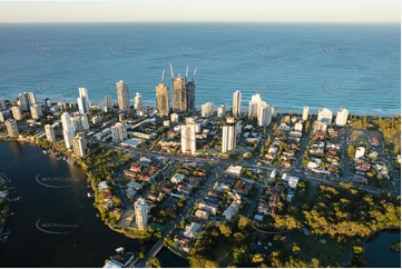 Sunset Aerial Photo Surfers Paradise QLD Aerial Photography