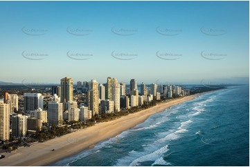 Sunrise Aerial Photo Surfers Paradise QLD Aerial Photography