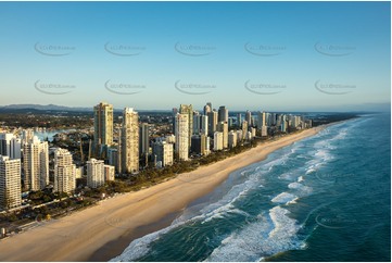 Sunrise Aerial Photo Surfers Paradise QLD Aerial Photography