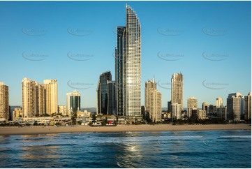 Sunrise Aerial Photo Surfers Paradise QLD Aerial Photography