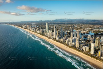 Sunrise Aerial Photo Surfers Paradise QLD Aerial Photography