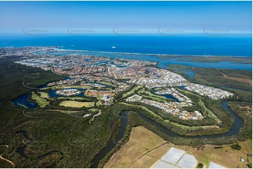 Aerial Photo Pelican Waters QLD Aerial Photography