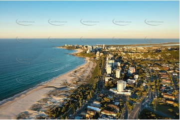 Sunset Aerial Photo Coolangatta Aerial Photography