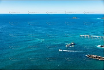 Sand Dredging Tweed River Bar Aerial Photography