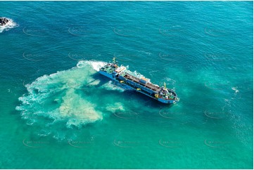 Sand Dredging Tweed River Bar Aerial Photography