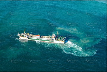 Sand Dredging Tweed River Bar Aerial Photography