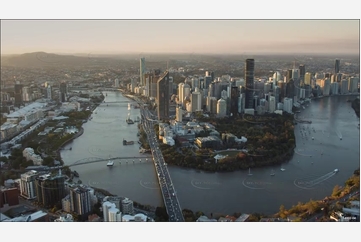 Sunset Aerial Video Brisbane City Aerial Photography