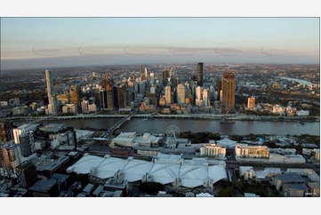 Sunset Aerial Video South Brisbane Aerial Photography