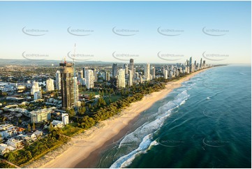 Sunrise Aerial Photo Mermaid Beach QLD Aerial Photography