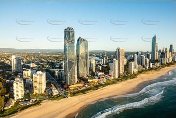 Sunrise Aerial Photo Surfers Paradise QLD Aerial Photography