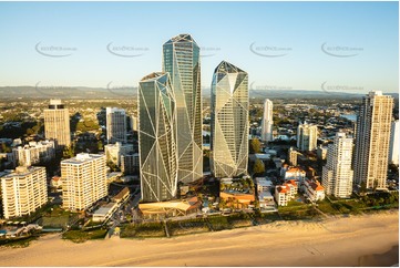 Sunrise Aerial Photo Surfers Paradise QLD Aerial Photography